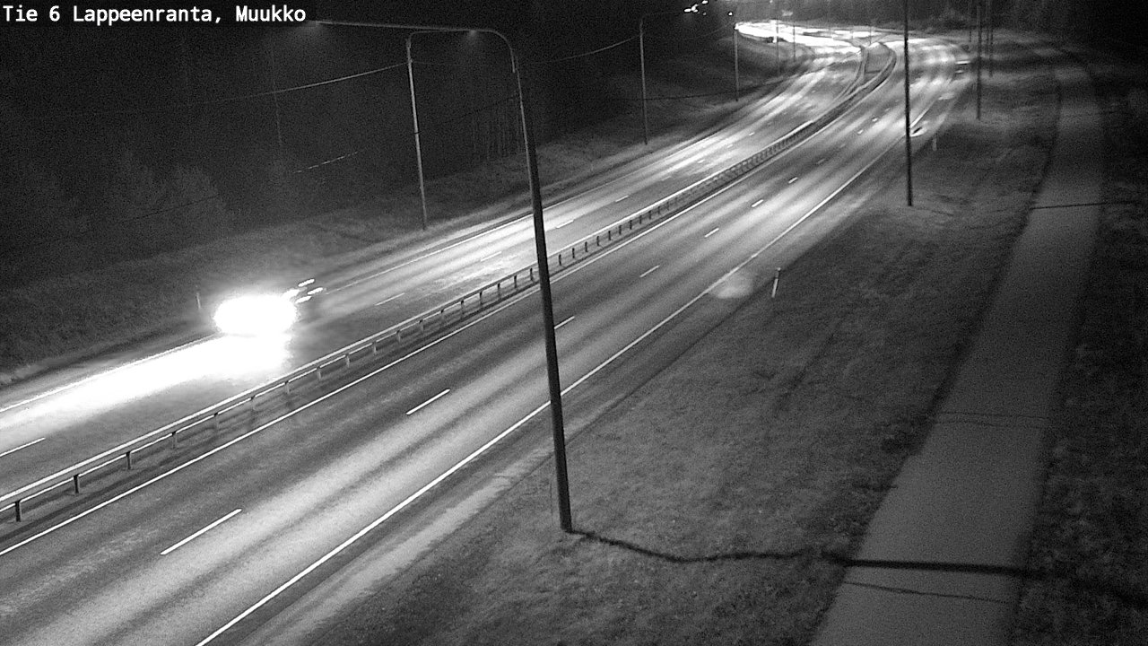 Weather Camera Image Road 6 Lappeenranta, Muukko, Lappeenranta, Etelä-Karjala