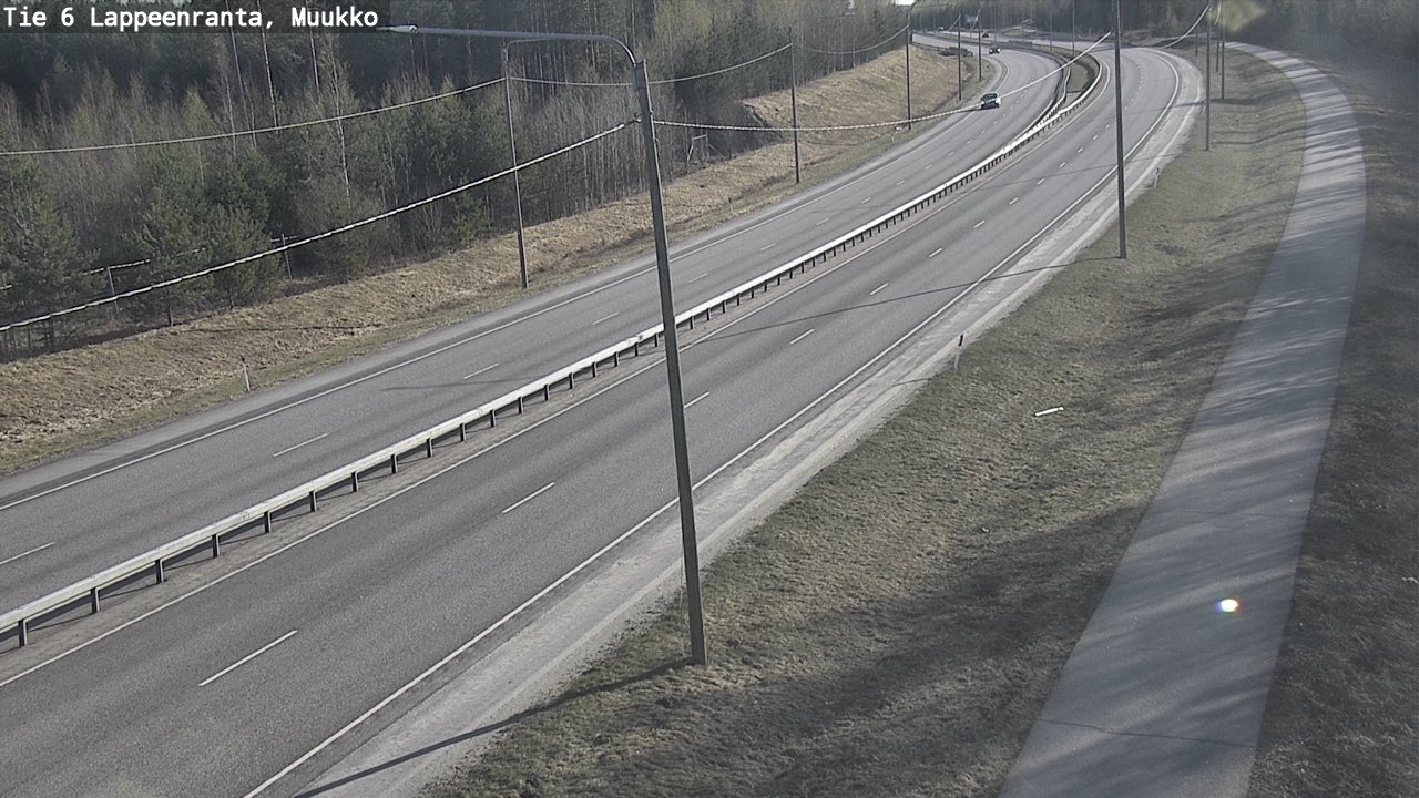 Weather Camera Image Väg 6 Villmanstrand, Muukko, Lappeenranta, Etelä-Karjala