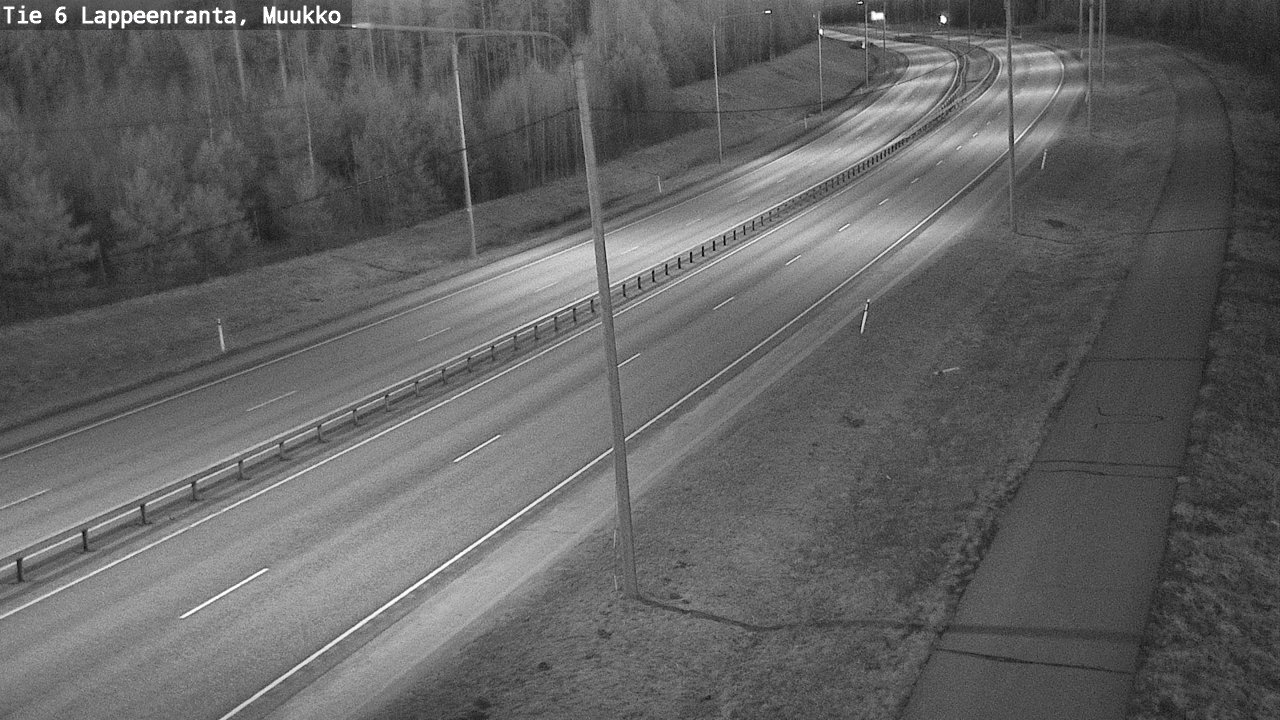 Weather Camera Image Road 6 Lappeenranta, Muukko, Lappeenranta, Etelä-Karjala