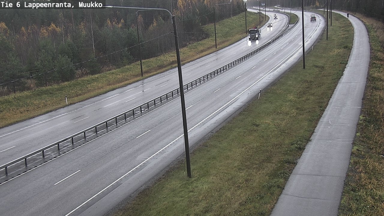 Weather Camera Image Road 6 Lappeenranta, Muukko, Lappeenranta, Etelä-Karjala