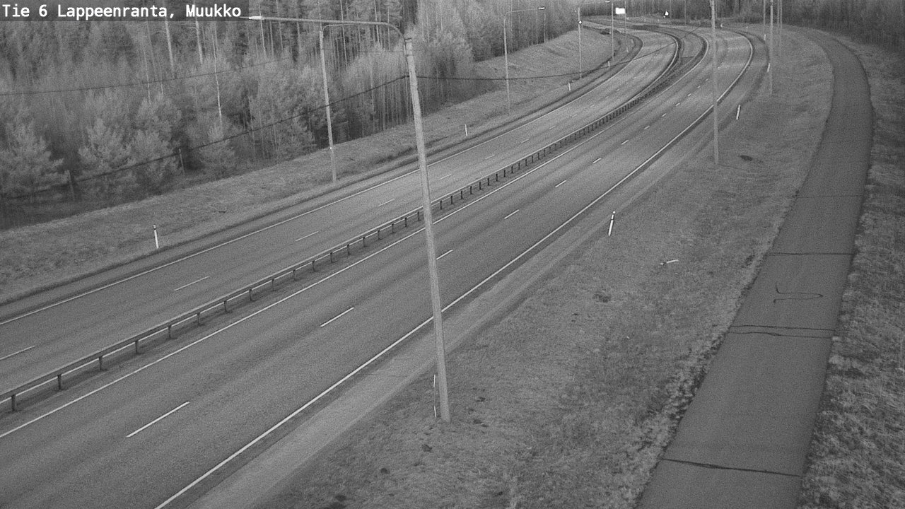 Weather Camera Image Road 6 Lappeenranta, Muukko, Lappeenranta, Etelä-Karjala