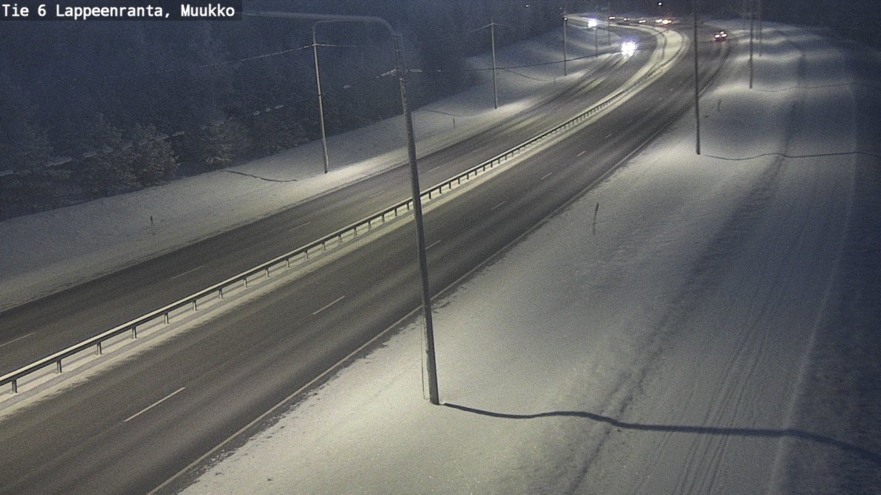 Weather Camera Image Road 6 Lappeenranta, Muukko, Lappeenranta, Etelä-Karjala