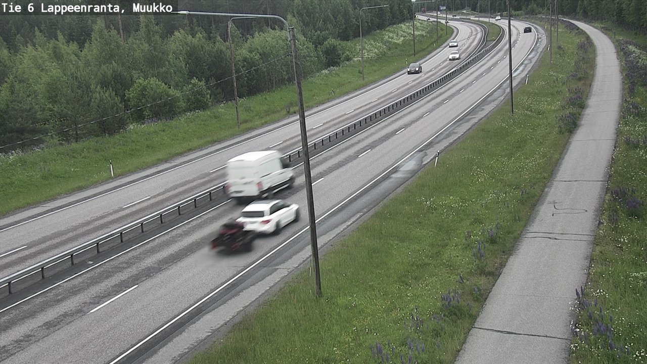 Weather Camera Image Väg 6 Villmanstrand, Muukko, Lappeenranta, Etelä-Karjala