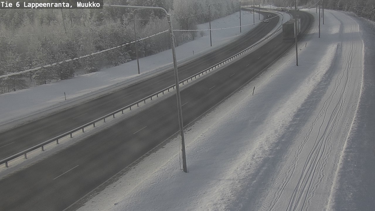 Weather Camera Image Road 6 Lappeenranta, Muukko, Lappeenranta, Etelä-Karjala