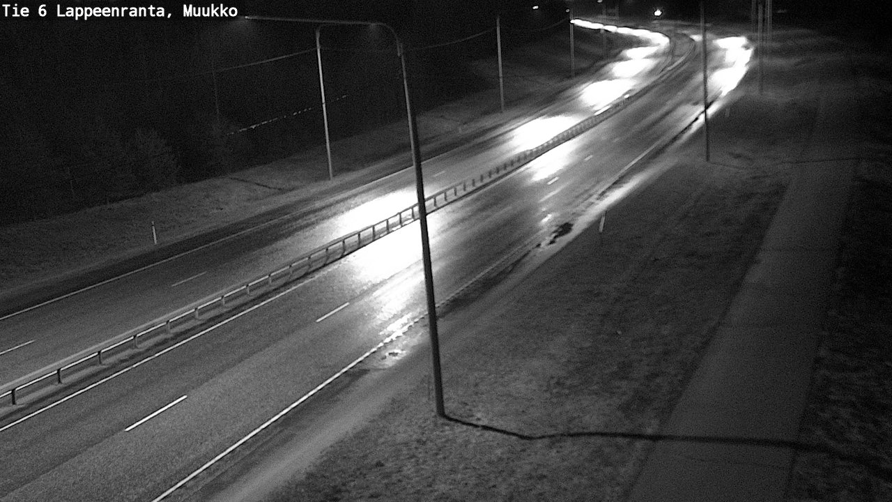 Weather Camera Image Väg 6 Villmanstrand, Muukko, Lappeenranta, Etelä-Karjala