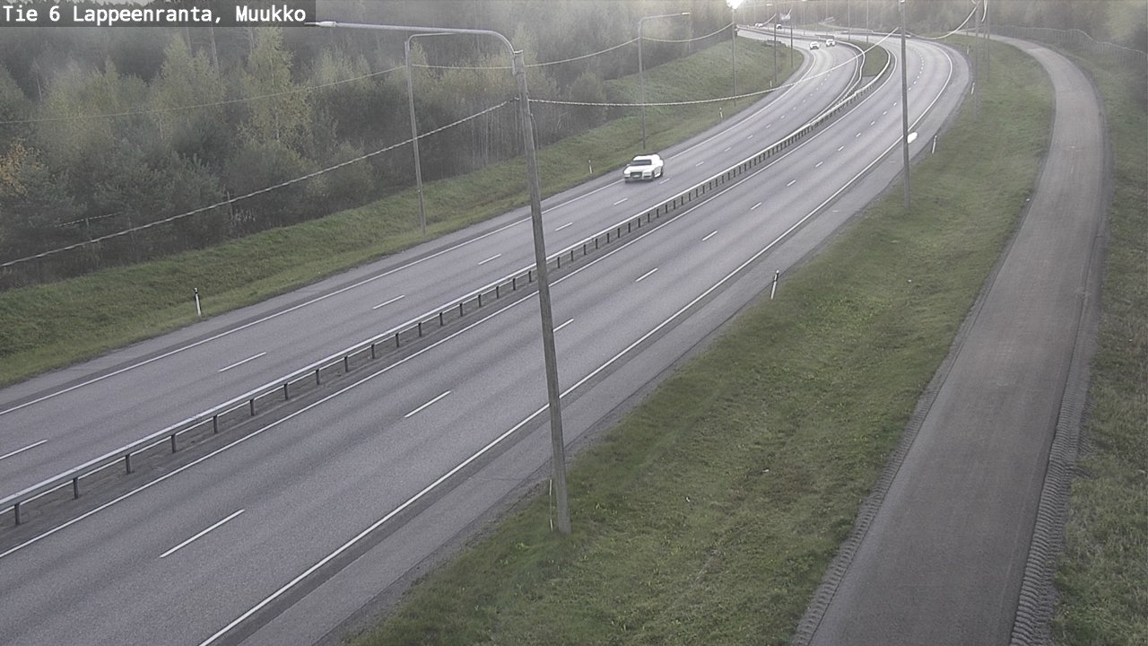 Weather Camera Image Road 6 Lappeenranta, Muukko, Lappeenranta, Etelä-Karjala