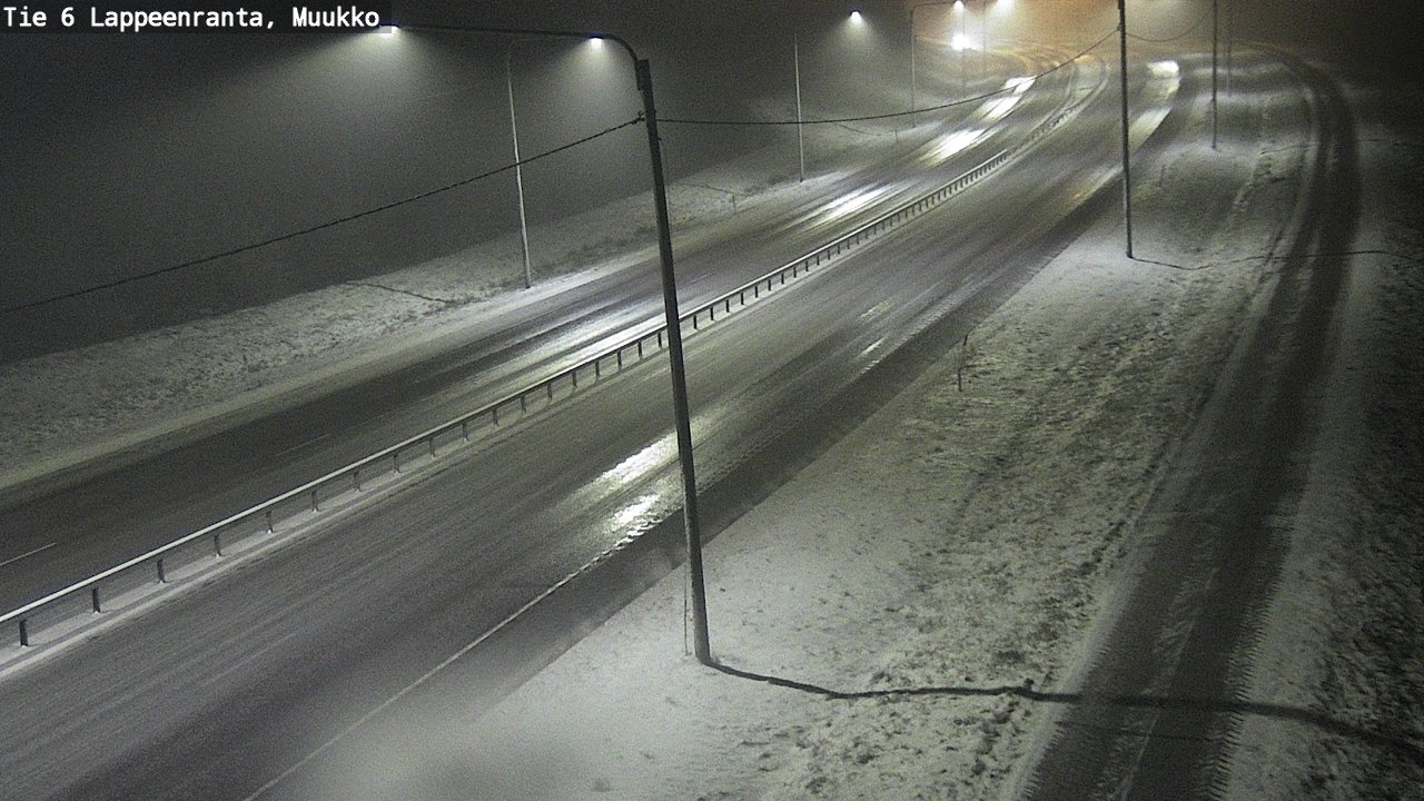 Weather Camera Image Road 6 Lappeenranta, Muukko, Lappeenranta, Etelä-Karjala
