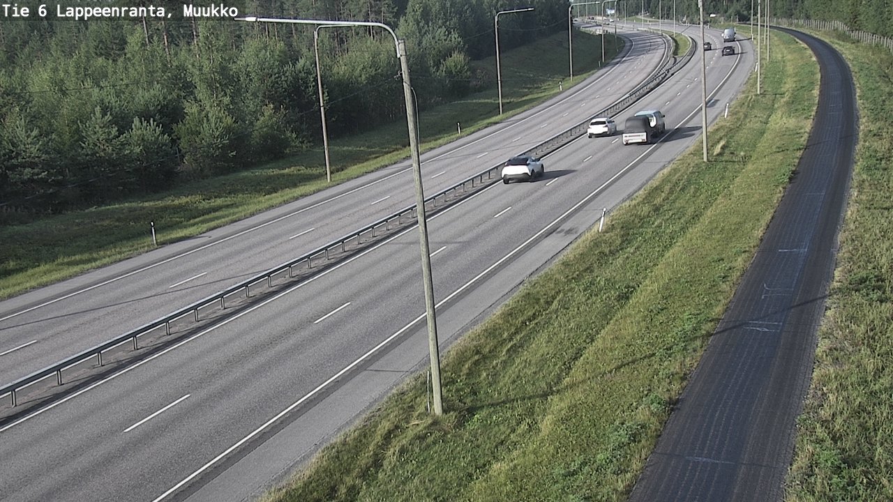 Weather Camera Image Road 6 Lappeenranta, Muukko, Lappeenranta, Etelä-Karjala