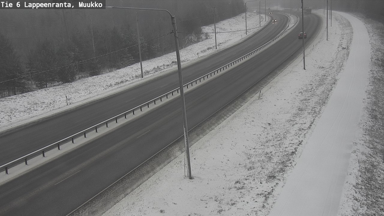 Weather Camera Image Road 6 Lappeenranta, Muukko, Lappeenranta, Etelä-Karjala