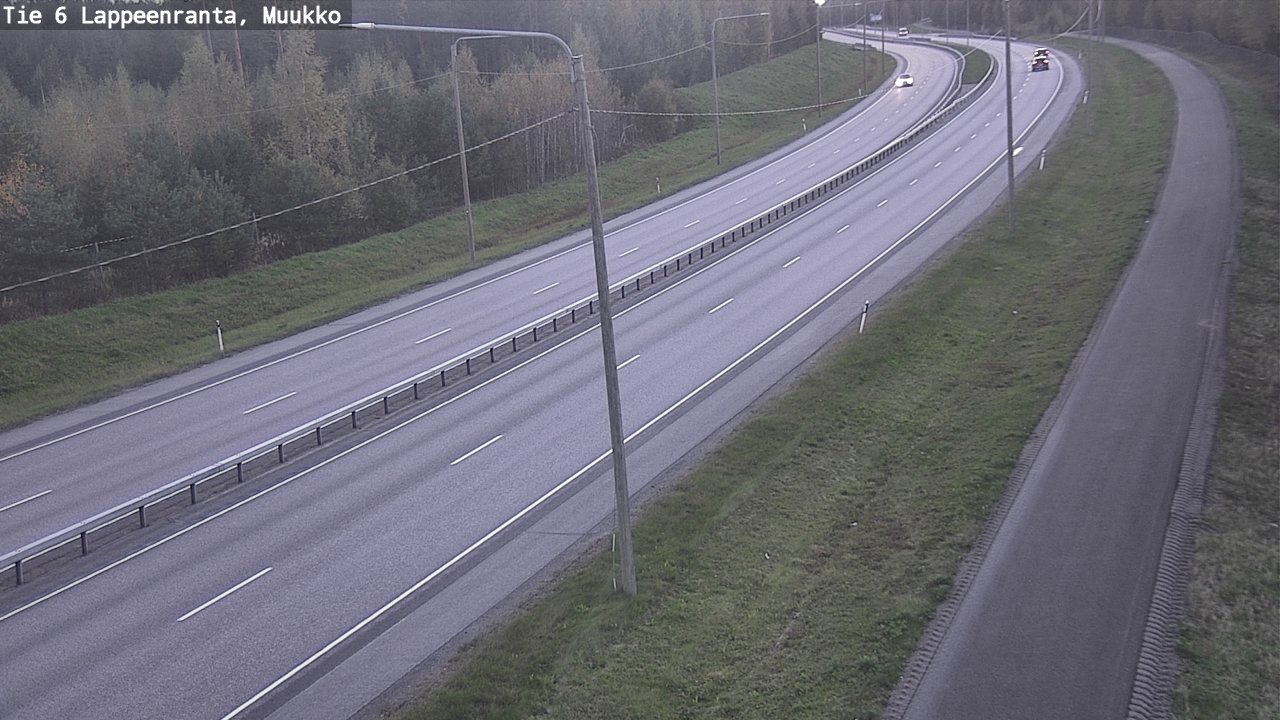 Weather Camera Image Road 6 Lappeenranta, Muukko, Lappeenranta, Etelä-Karjala