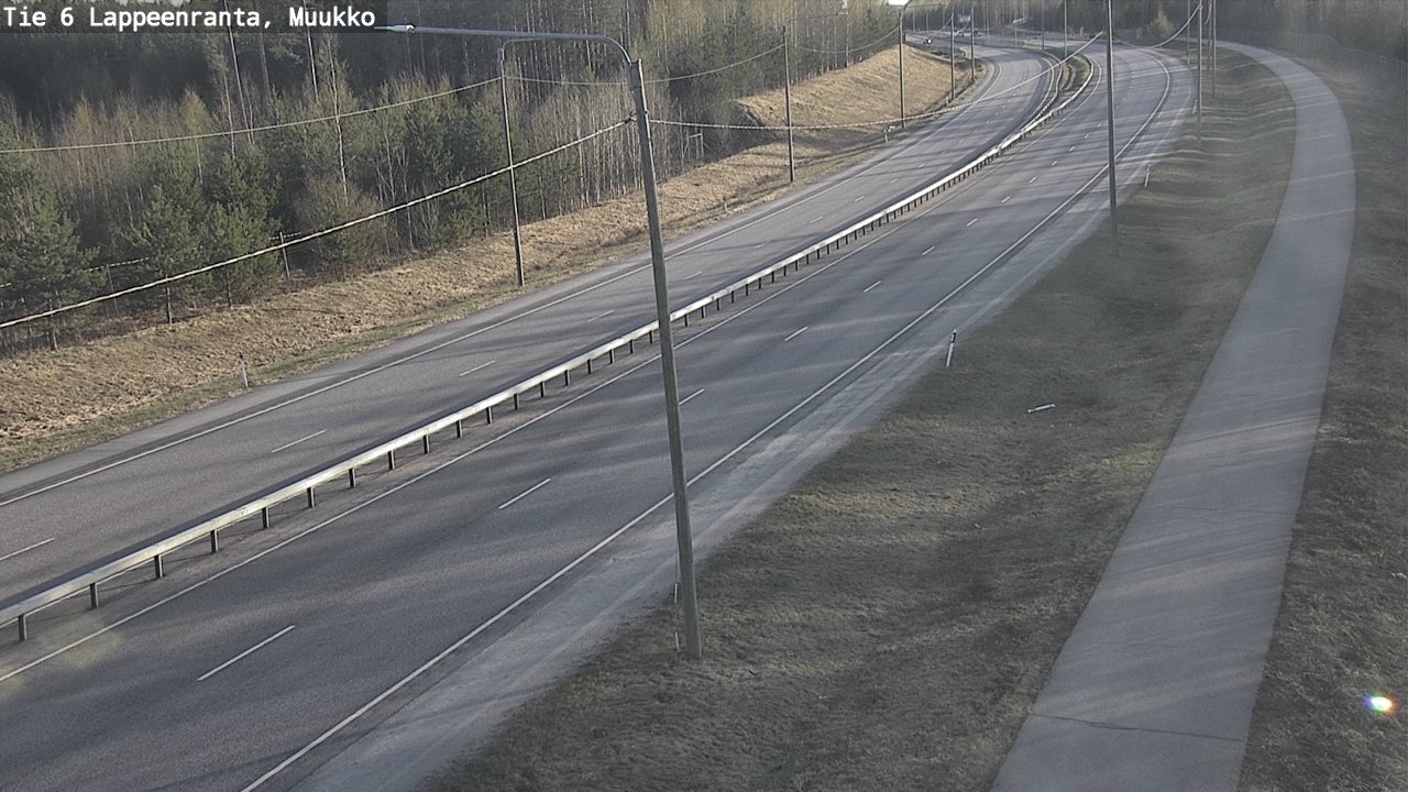 Weather Camera Image Väg 6 Villmanstrand, Muukko, Lappeenranta, Etelä-Karjala