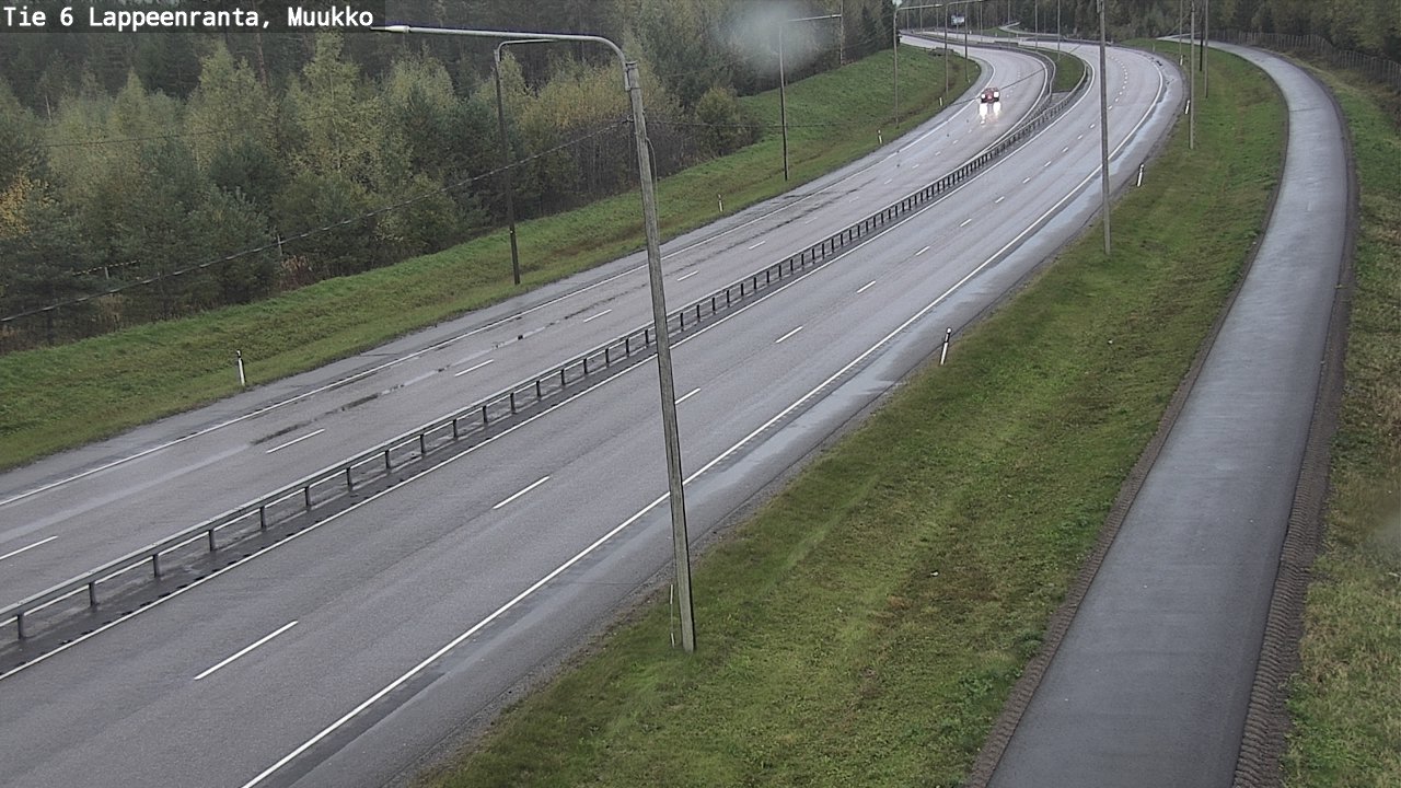 Weather Camera Image Road 6 Lappeenranta, Muukko, Lappeenranta, Etelä-Karjala