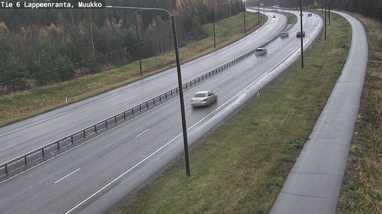 Weather Camera Image Road 6 Lappeenranta, Muukko, Lappeenranta, Etelä-Karjala
