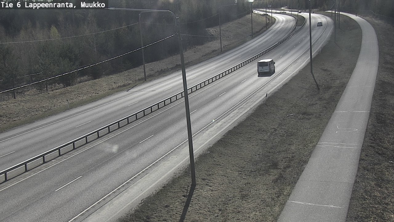 Weather Camera Image Väg 6 Villmanstrand, Muukko, Lappeenranta, Etelä-Karjala