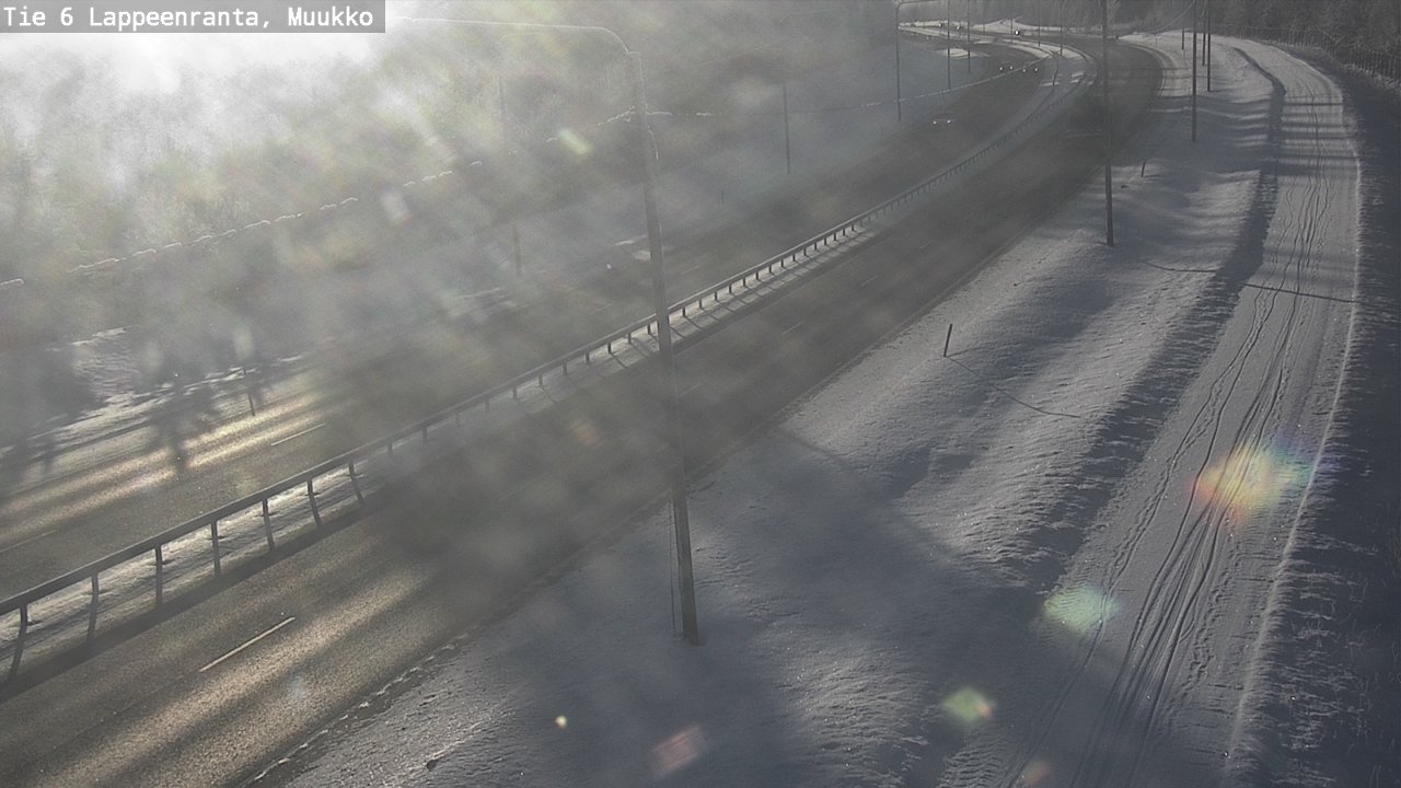 Weather Camera Image Road 6 Lappeenranta, Muukko, Lappeenranta, Etelä-Karjala