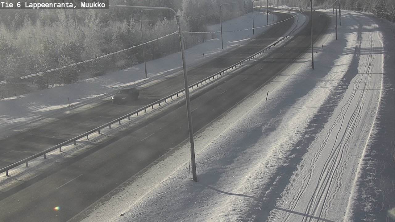 Weather Camera Image Road 6 Lappeenranta, Muukko, Lappeenranta, Etelä-Karjala