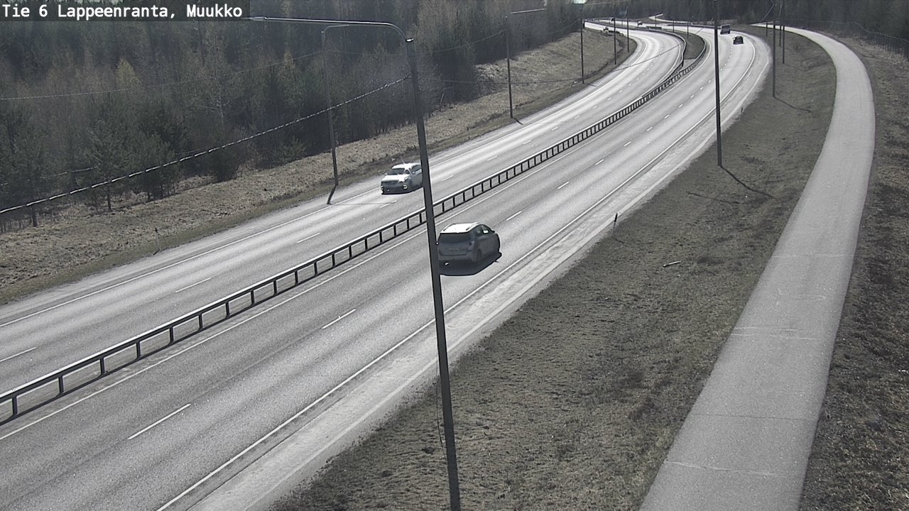 Weather Camera Image Väg 6 Villmanstrand, Muukko, Lappeenranta, Etelä-Karjala