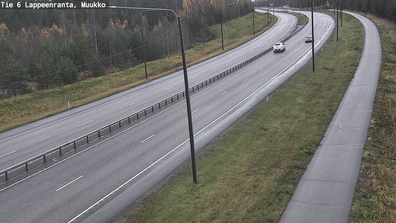 Weather Camera Image Road 6 Lappeenranta, Muukko, Lappeenranta, Etelä-Karjala