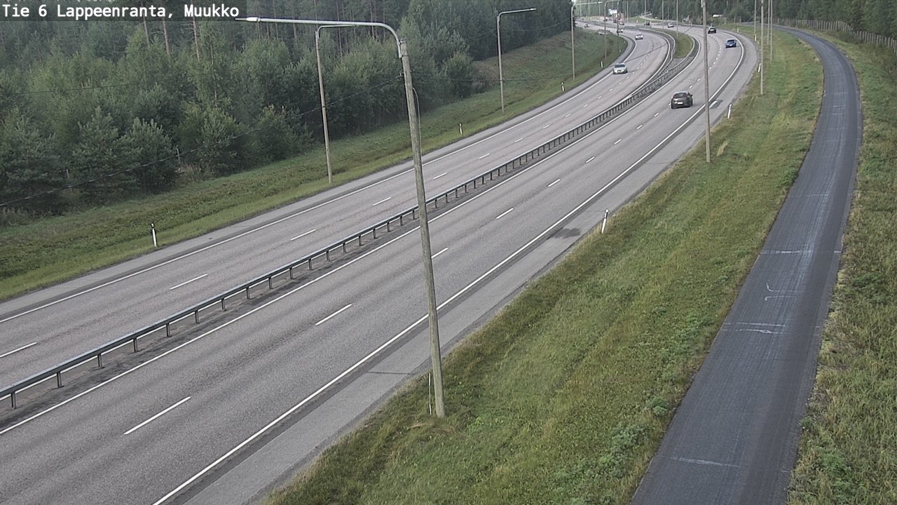 Weather Camera Image Road 6 Lappeenranta, Muukko, Lappeenranta, Etelä-Karjala