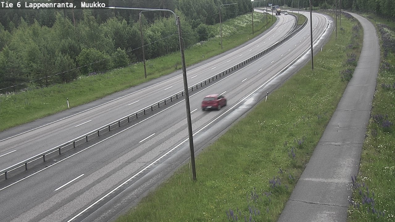 Weather Camera Image Väg 6 Villmanstrand, Muukko, Lappeenranta, Etelä-Karjala