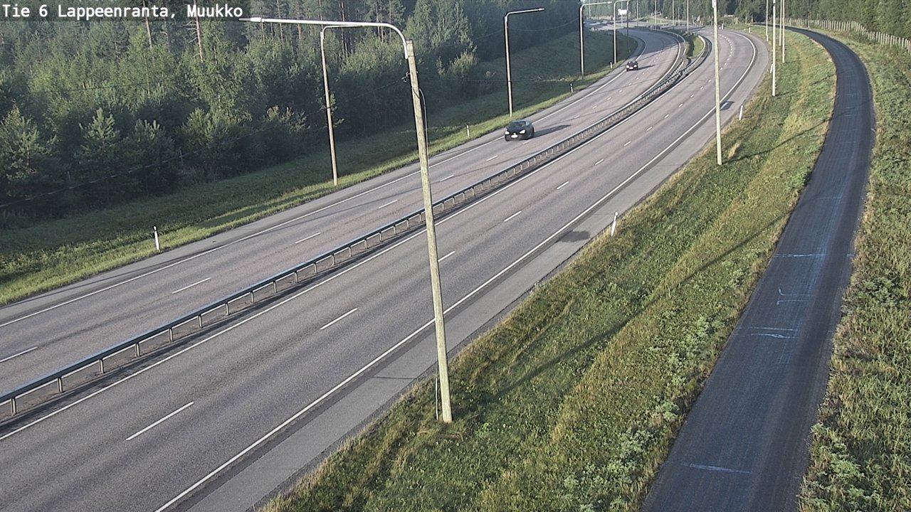 Weather Camera Image Road 6 Lappeenranta, Muukko, Lappeenranta, Etelä-Karjala