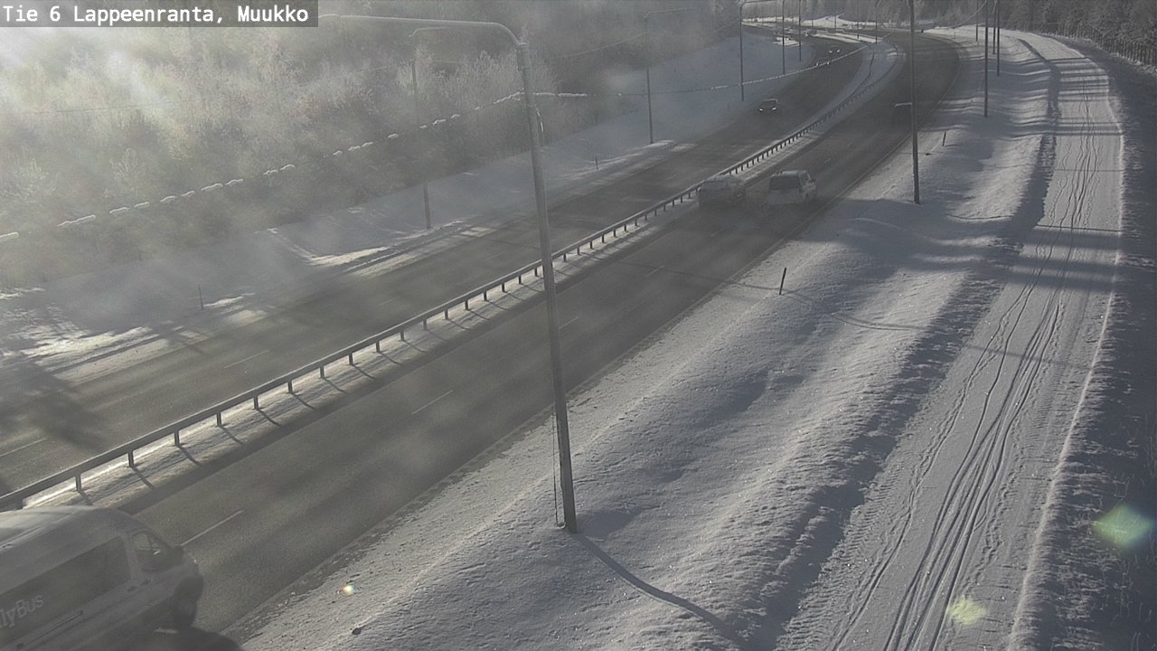 Weather Camera Image Road 6 Lappeenranta, Muukko, Lappeenranta, Etelä-Karjala
