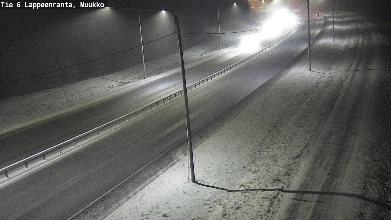 Weather Camera Image Road 6 Lappeenranta, Muukko, Lappeenranta, Etelä-Karjala