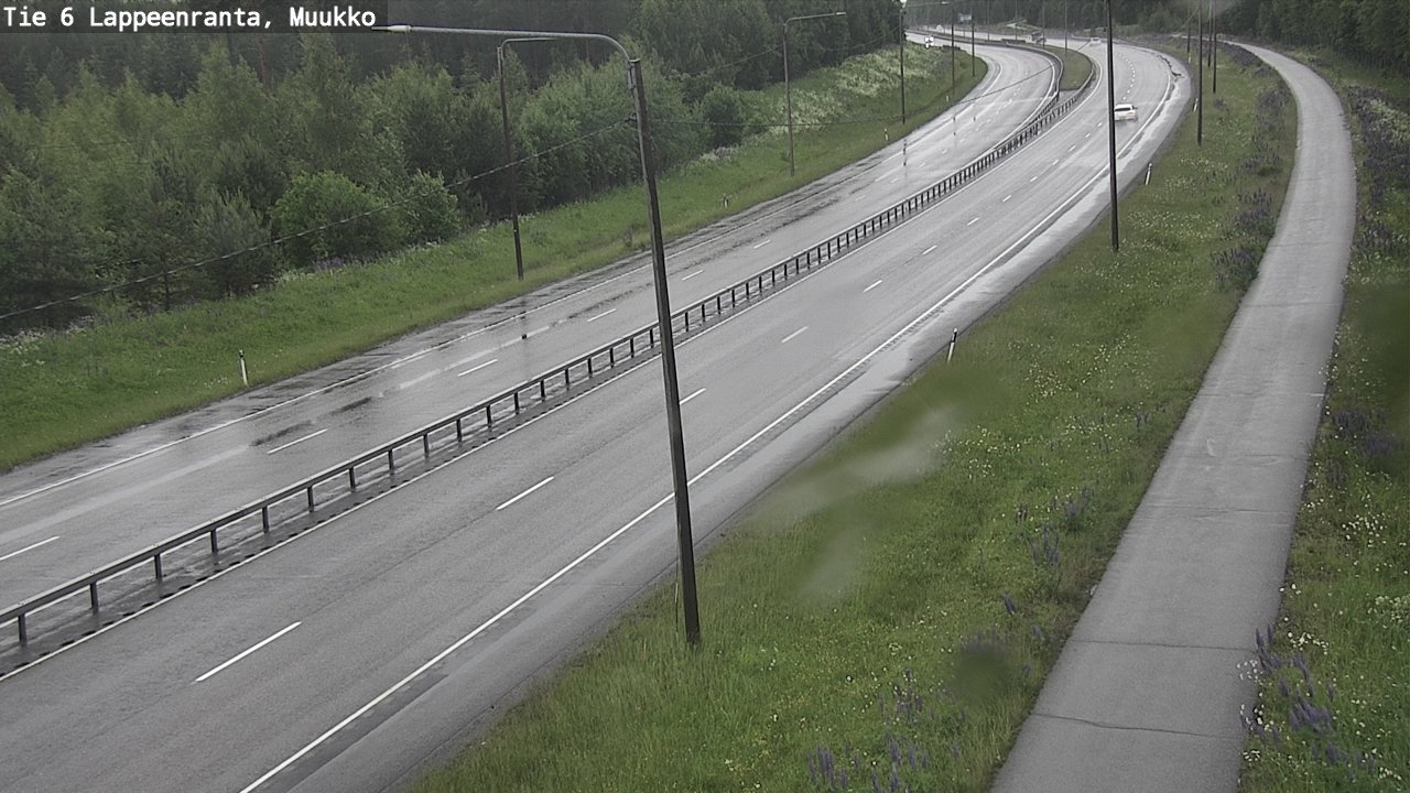 Weather Camera Image Väg 6 Villmanstrand, Muukko, Lappeenranta, Etelä-Karjala