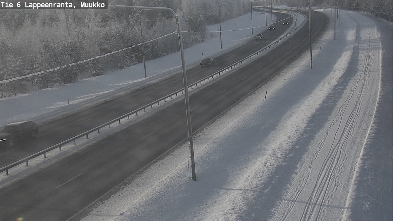 Weather Camera Image Road 6 Lappeenranta, Muukko, Lappeenranta, Etelä-Karjala