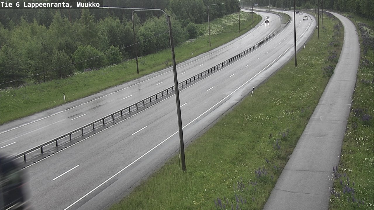 Weather Camera Image Väg 6 Villmanstrand, Muukko, Lappeenranta, Etelä-Karjala