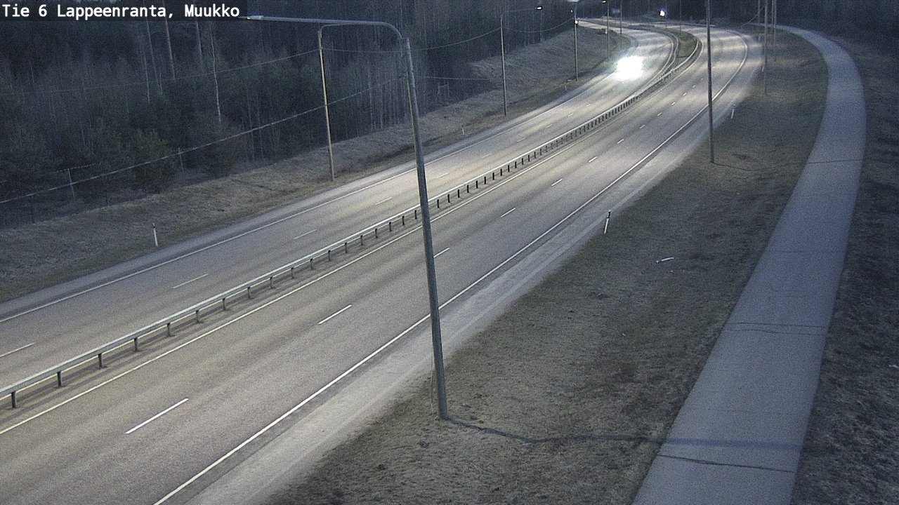 Weather Camera Image Väg 6 Villmanstrand, Muukko, Lappeenranta, Etelä-Karjala