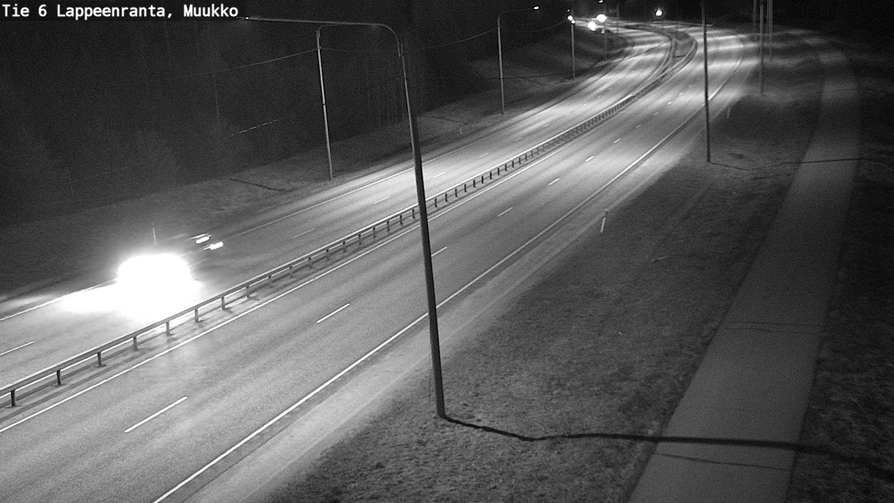 Weather Camera Image Väg 6 Villmanstrand, Muukko, Lappeenranta, Etelä-Karjala