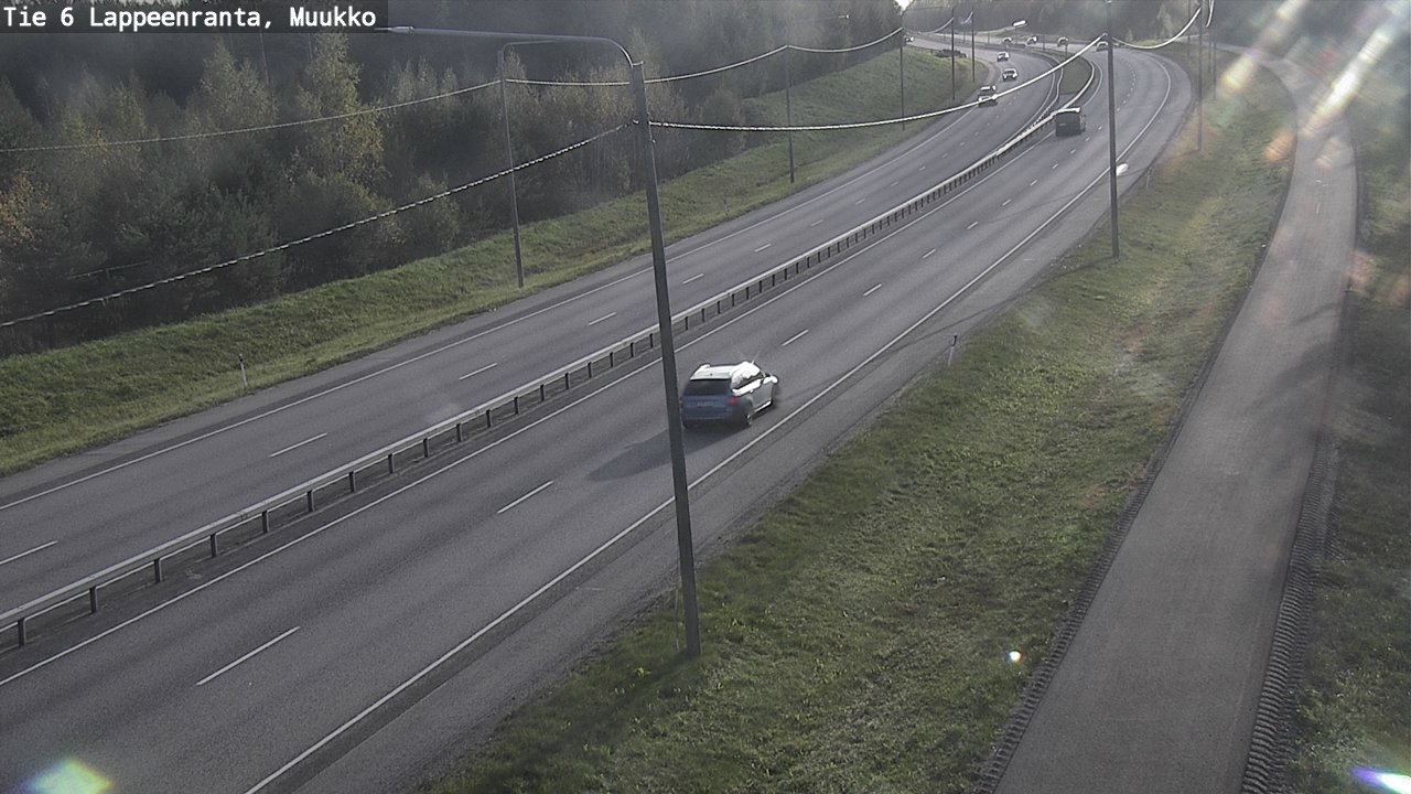 Weather Camera Image Road 6 Lappeenranta, Muukko, Lappeenranta, Etelä-Karjala