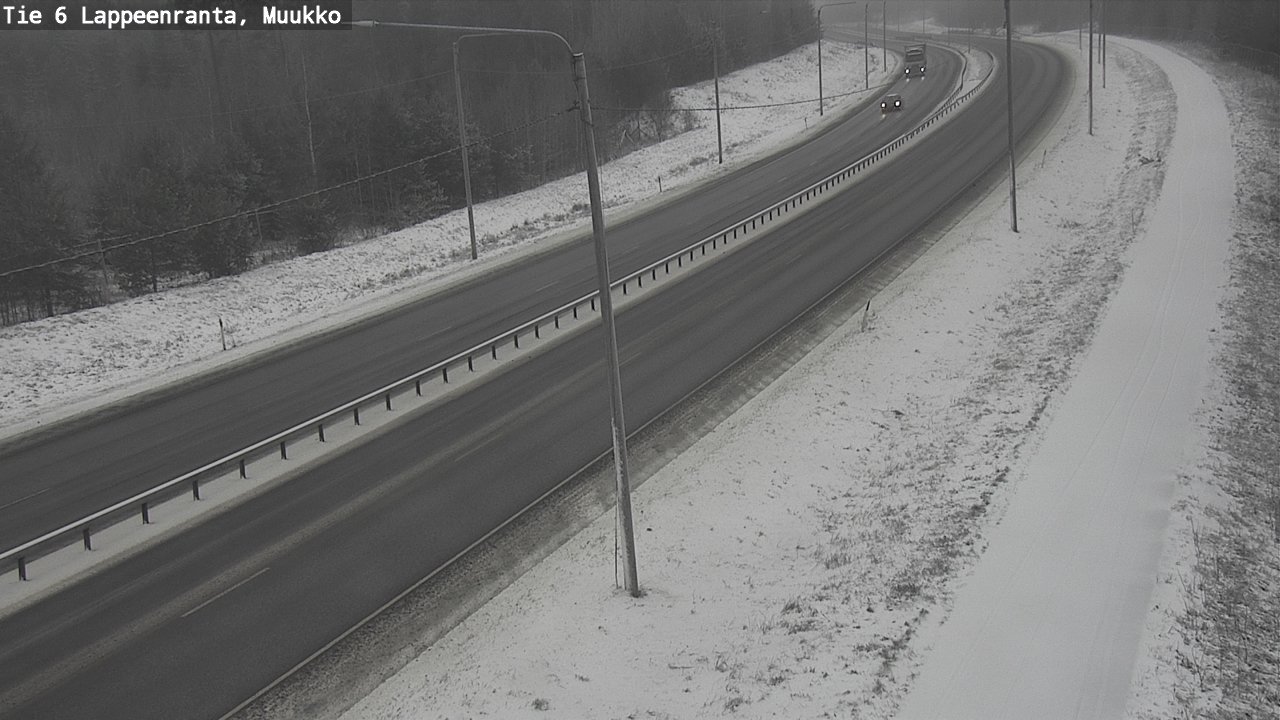 Weather Camera Image Road 6 Lappeenranta, Muukko, Lappeenranta, Etelä-Karjala