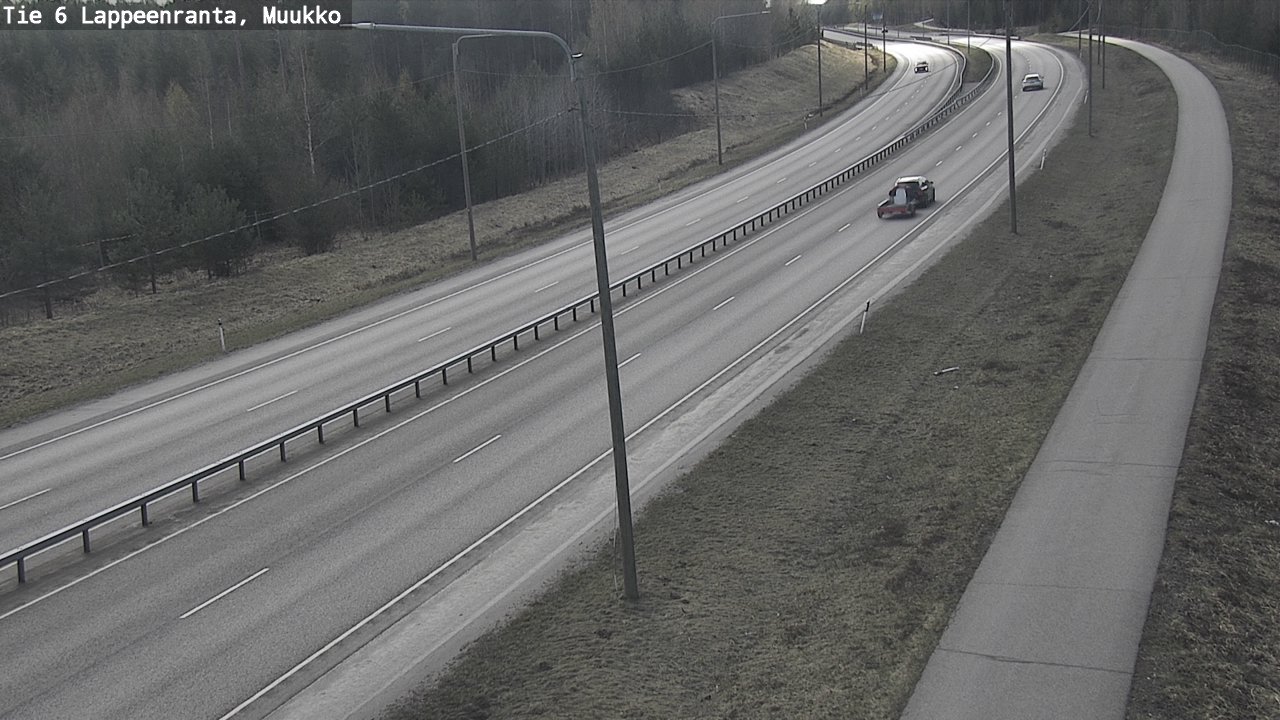 Weather Camera Image Väg 6 Villmanstrand, Muukko, Lappeenranta, Etelä-Karjala
