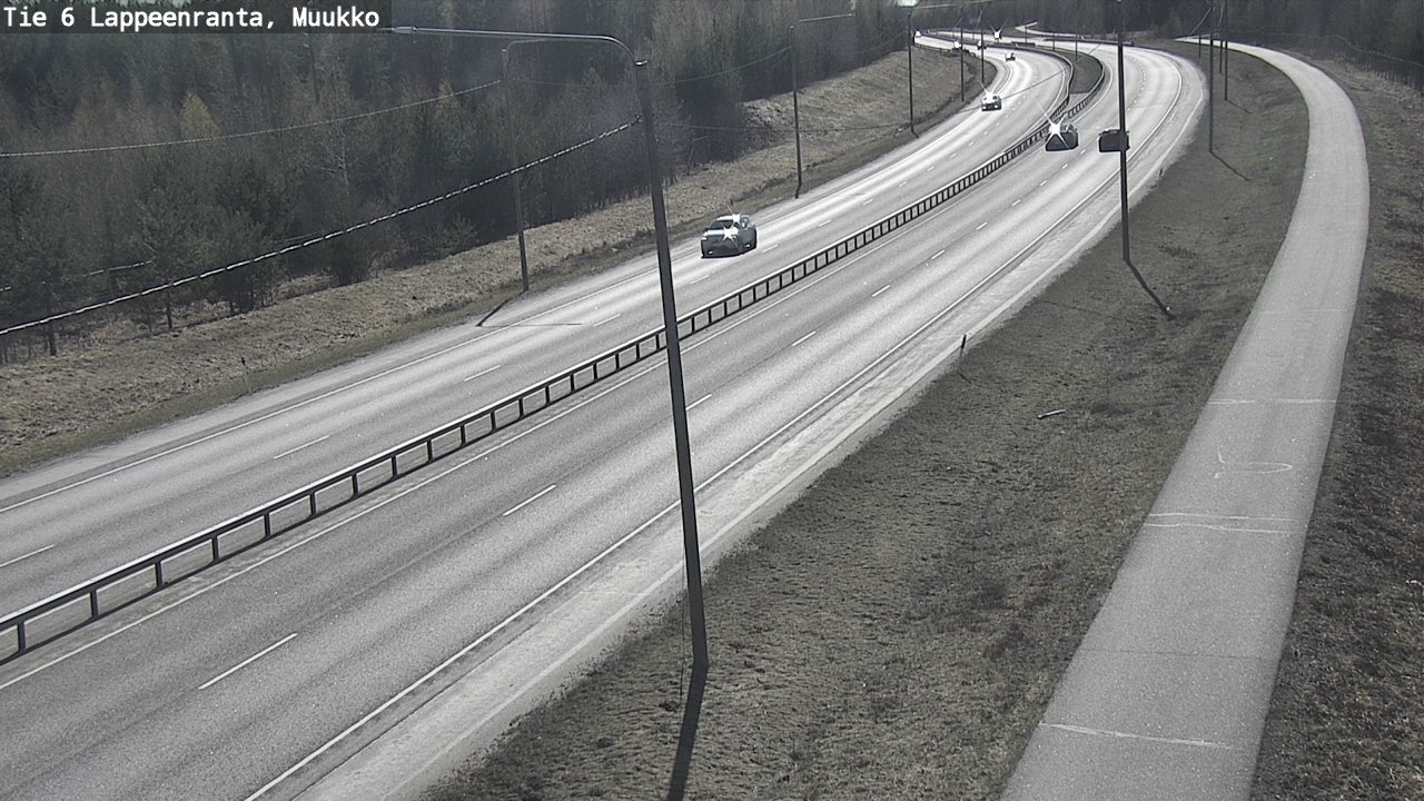 Weather Camera Image Väg 6 Villmanstrand, Muukko, Lappeenranta, Etelä-Karjala