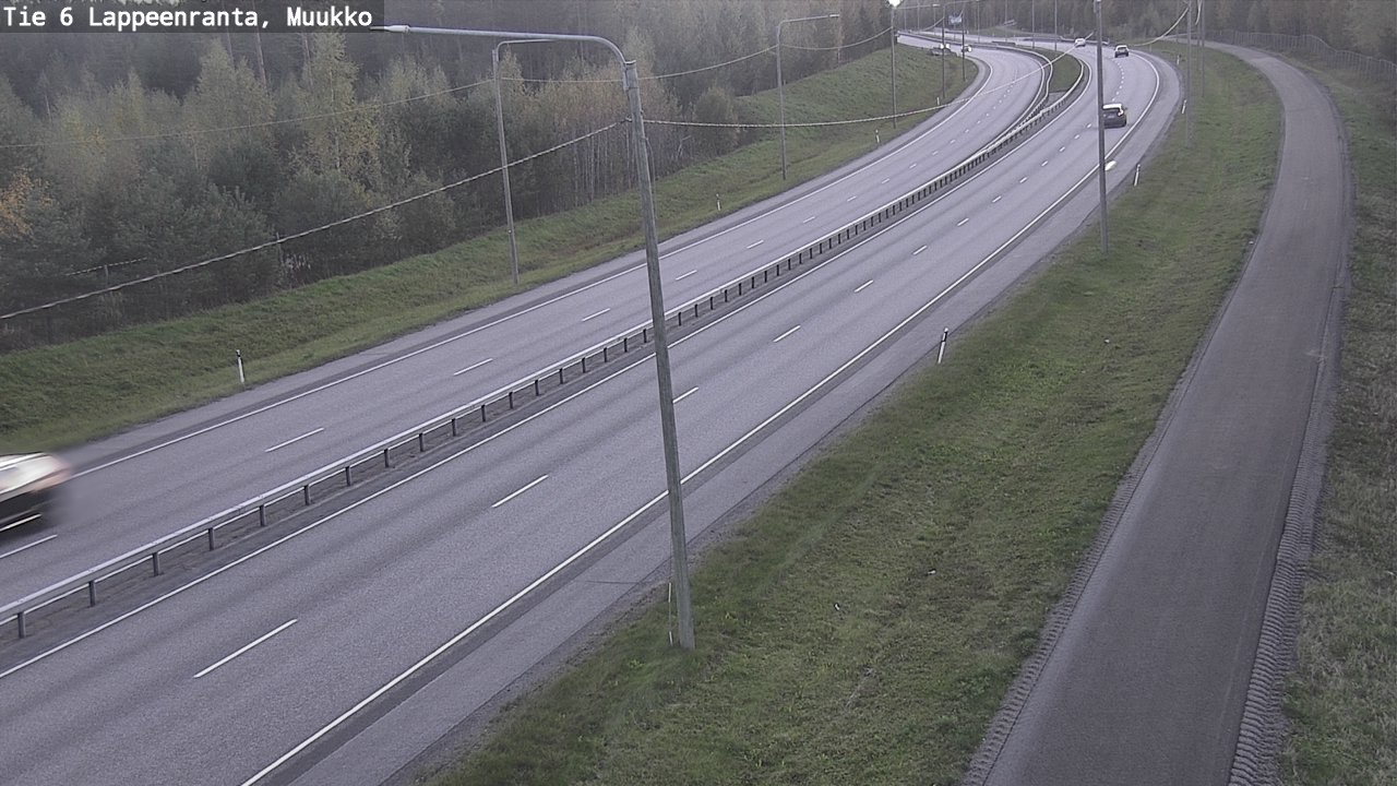 Weather Camera Image Road 6 Lappeenranta, Muukko, Lappeenranta, Etelä-Karjala