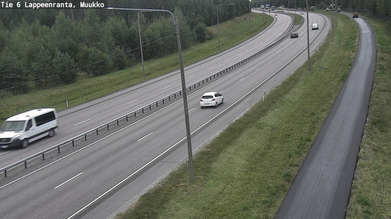 Weather Camera Image Road 6 Lappeenranta, Muukko, Lappeenranta, Etelä-Karjala