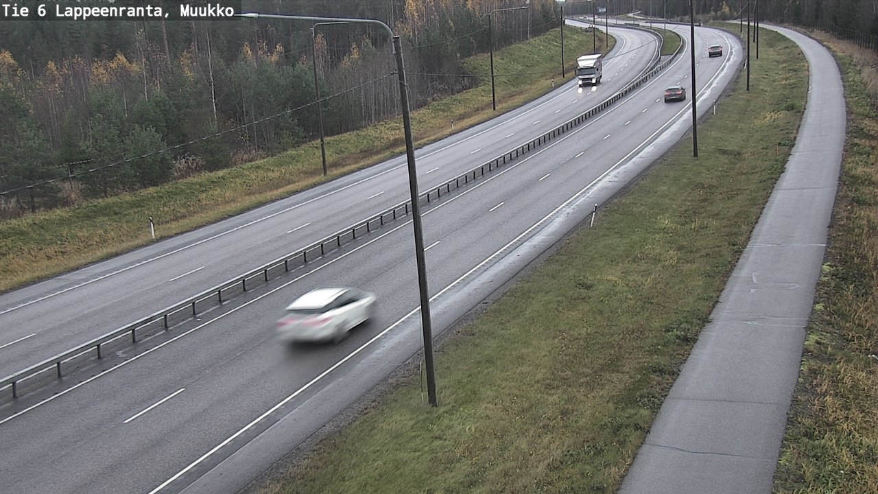 Weather Camera Image Road 6 Lappeenranta, Muukko, Lappeenranta, Etelä-Karjala