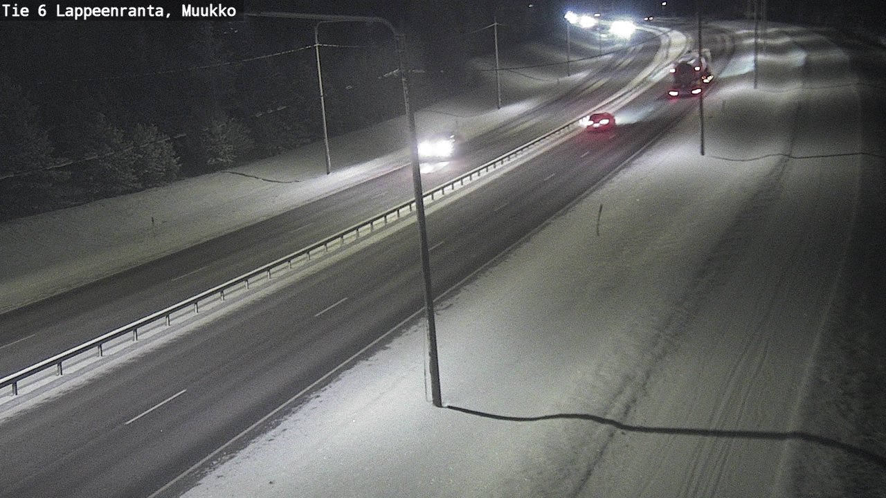 Weather Camera Image Road 6 Lappeenranta, Muukko, Lappeenranta, Etelä-Karjala