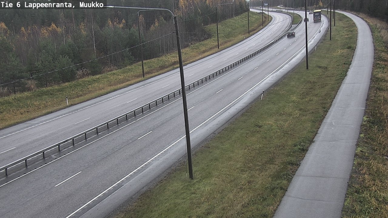 Weather Camera Image Road 6 Lappeenranta, Muukko, Lappeenranta, Etelä-Karjala