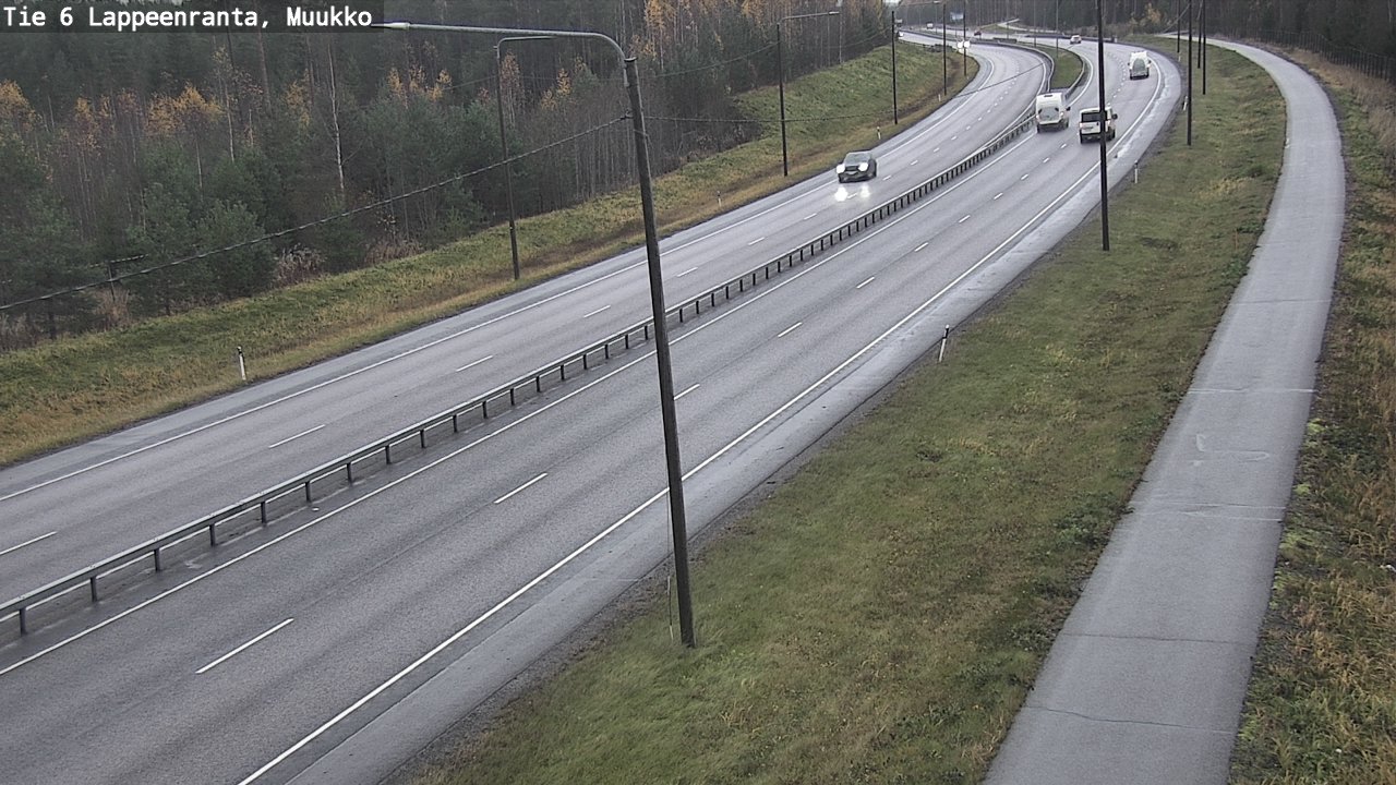 Weather Camera Image Road 6 Lappeenranta, Muukko, Lappeenranta, Etelä-Karjala