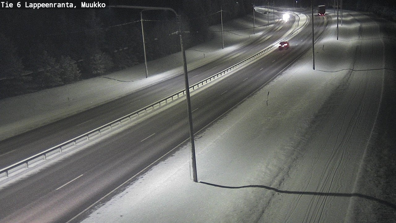 Weather Camera Image Road 6 Lappeenranta, Muukko, Lappeenranta, Etelä-Karjala