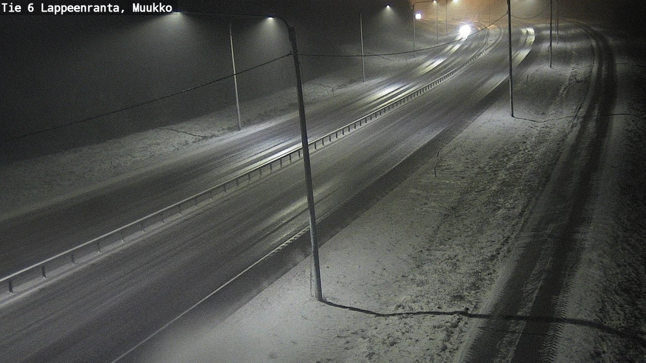 Weather Camera Image Road 6 Lappeenranta, Muukko, Lappeenranta, Etelä-Karjala
