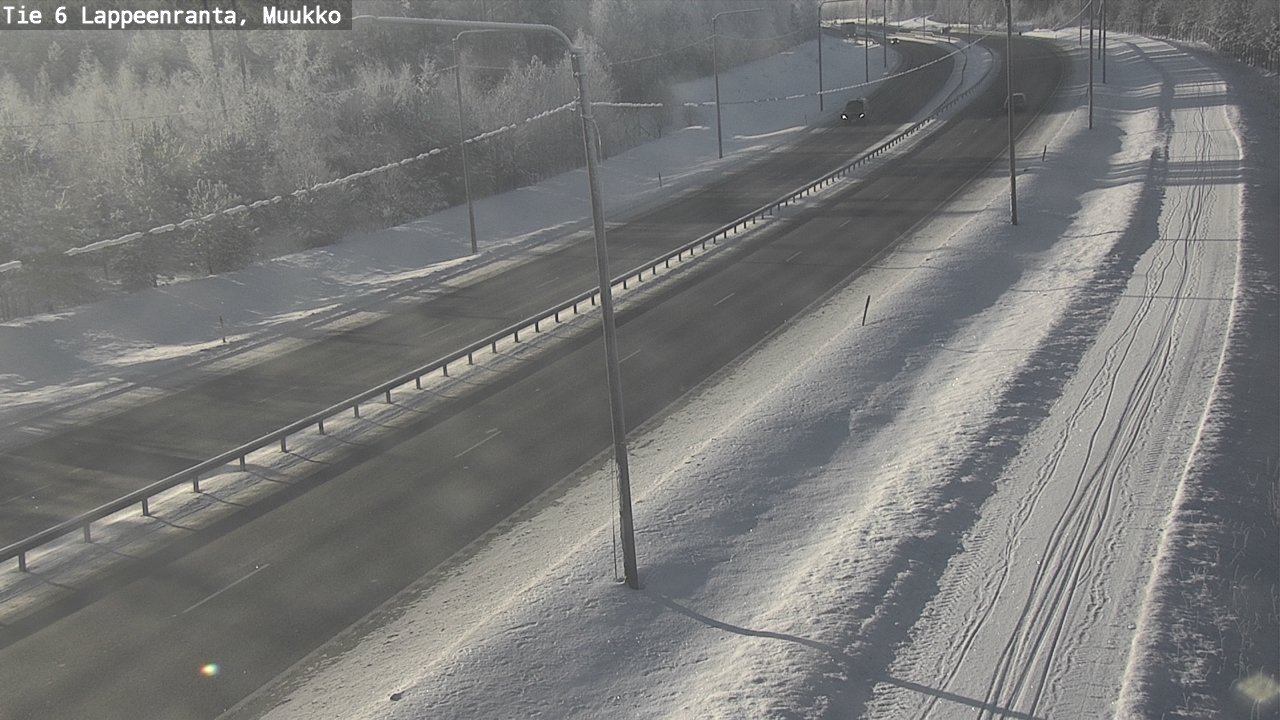 Weather Camera Image Road 6 Lappeenranta, Muukko, Lappeenranta, Etelä-Karjala