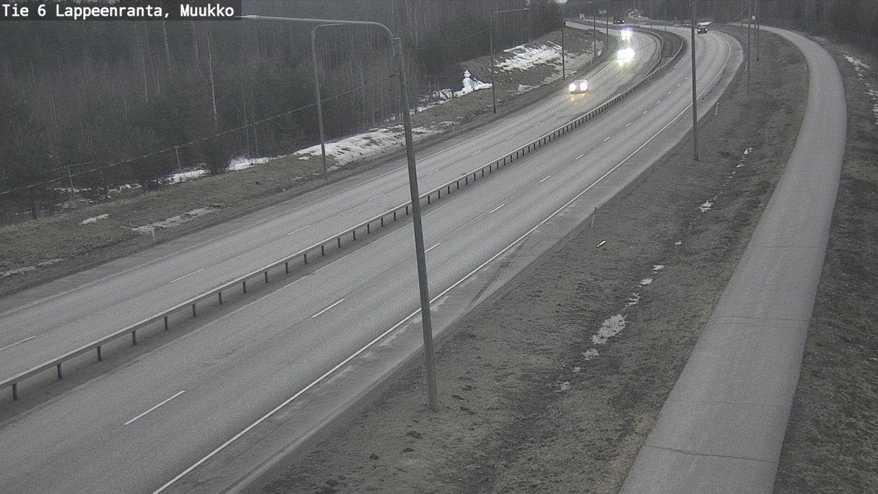Weather Camera Image Road 6 Lappeenranta, Muukko, Lappeenranta, Etelä-Karjala