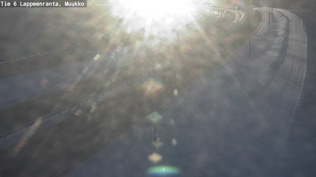 Weather Camera Image Road 6 Lappeenranta, Muukko, Lappeenranta, Etelä-Karjala