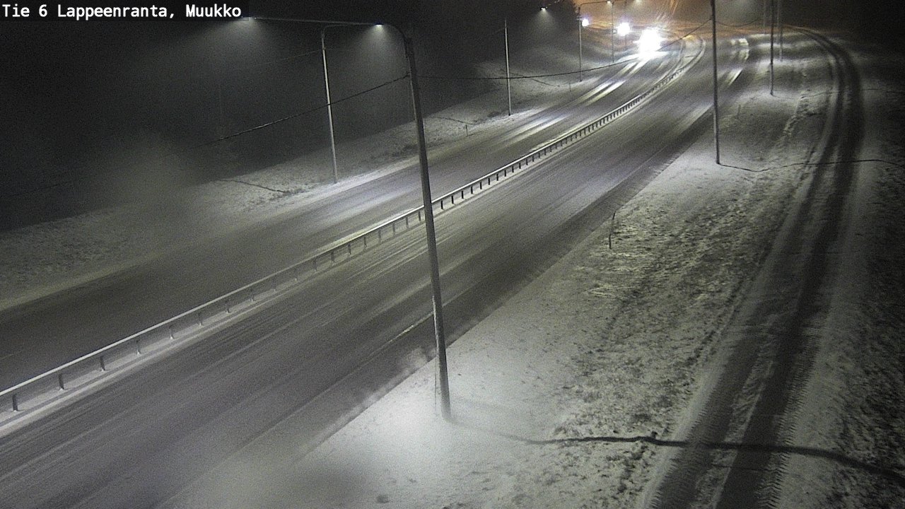 Weather Camera Image Road 6 Lappeenranta, Muukko, Lappeenranta, Etelä-Karjala