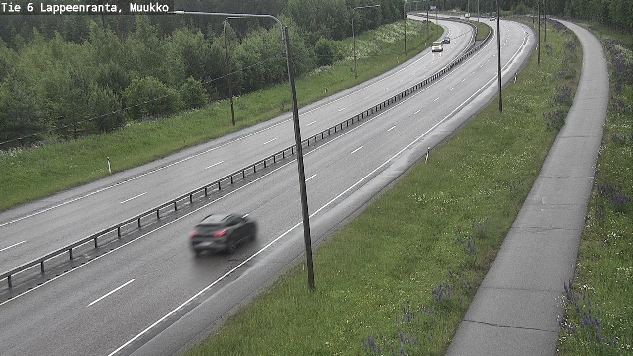 Weather Camera Image Väg 6 Villmanstrand, Muukko, Lappeenranta, Etelä-Karjala