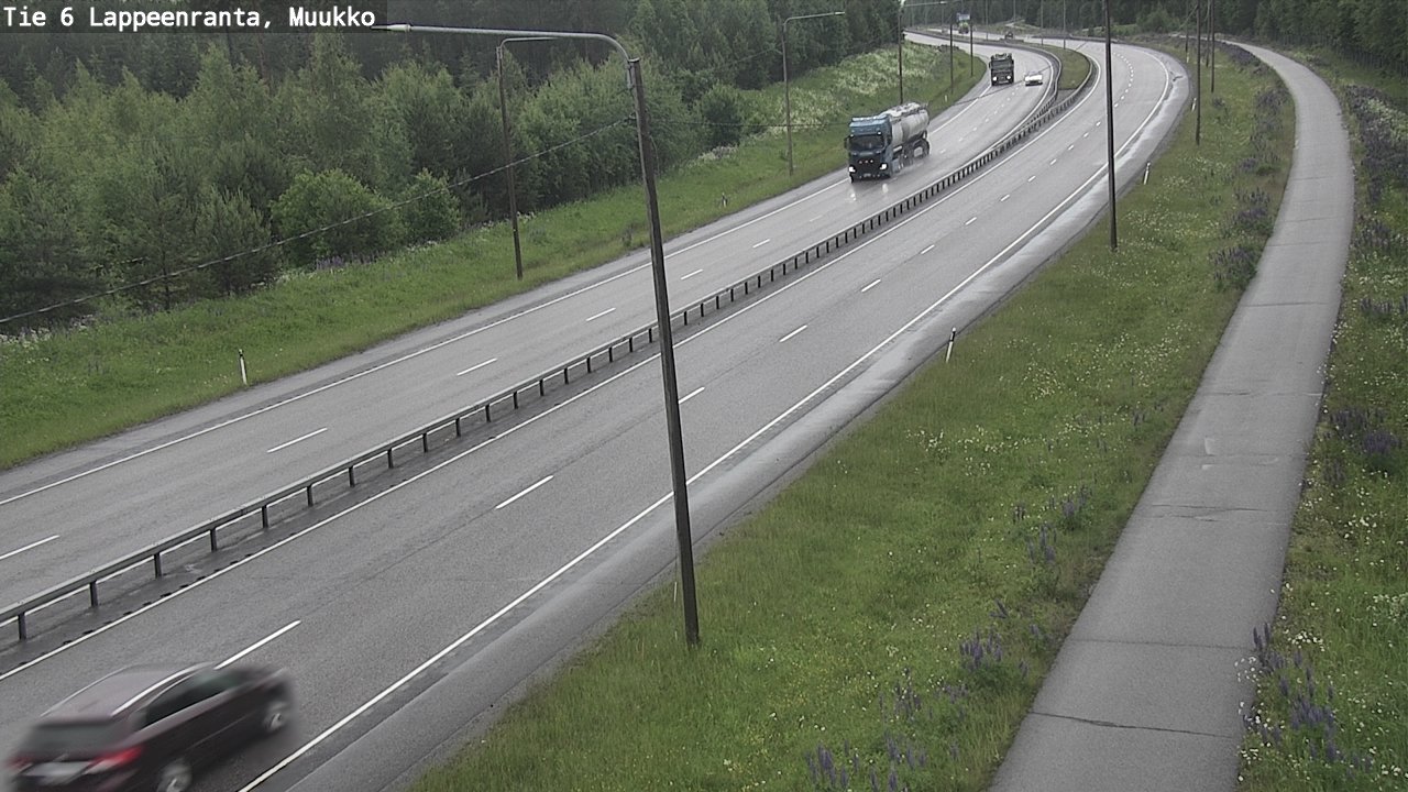 Weather Camera Image Väg 6 Villmanstrand, Muukko, Lappeenranta, Etelä-Karjala